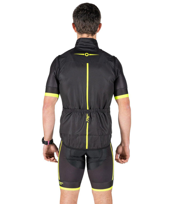 Men's Power Cycle Vest - 776BC  - Black, Cycle Vest, RETAIL, Yellow